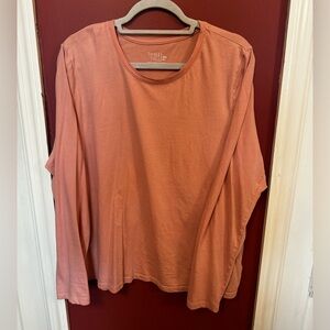 Loose, Comfy Pink Long Sleeve T